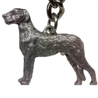 Irish Wolfhound Keychain