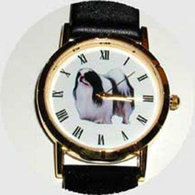 Japanese Chin Watch - Small Face, Brown Leather