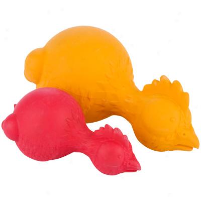 Jw Pet Ruffians Rubber Chicken Dog Toys