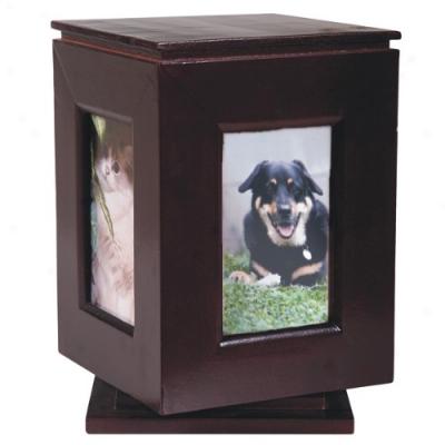 Keepsake Pet Memorial (rotating Model) Mahogany