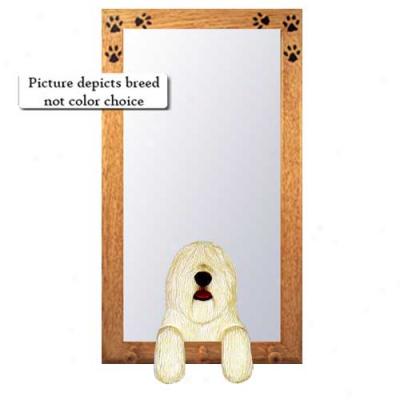 Komondor Hall Mirror With Basswood Pine Frame