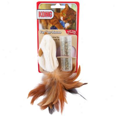 Kong Feathered Mouse Refillable Catnip Toy