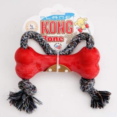 Kong Goodie Bone With Rope Dog Toy