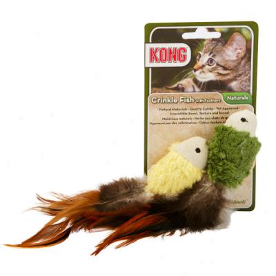 crinkle fish cat toy