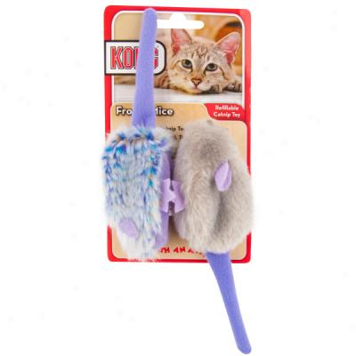 Kong Refillable Catnip Mice - 2-pack