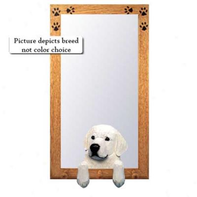 Kuvasz Hall Mirrror With Basswood Pine Frame