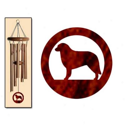 Kuvasz Wind Chimes Small Bronze