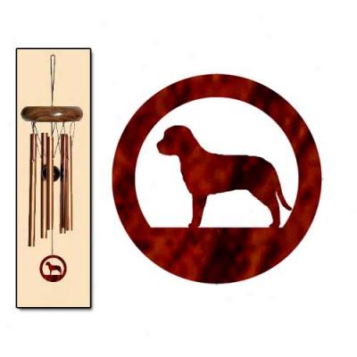 Lagotto Romagnolo Wind Chimes X-small Bronze