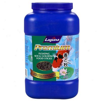 Laguna Premium Spirulina & Wgeat Germ Koi & Goldfish Floatinv Food Sticks