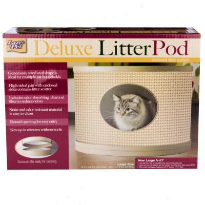 Lazy Pet Deluxe Cat Litter Pod - Enclosed Litter A whole 