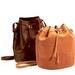 Leather Drawstring Bag