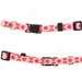 Lil' Pawtm 3/8''w Pink Floral Adjustable Dog Collar