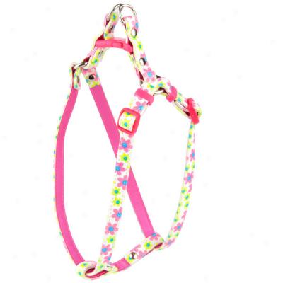 Lil' Paw(tm) Flower Power Leather Comfort Wrap Harness