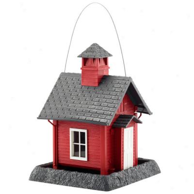 Lil' Red School House Bird Feeder