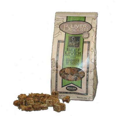 Liver Biscotti Wheat And Egg Free Dog Treats Small Size 8oz