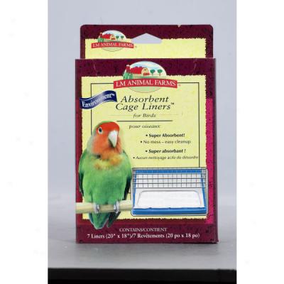 Lm Animal Farms Absorbent Cage Liners For Birds