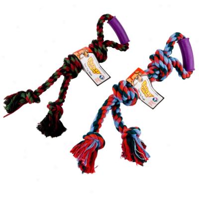 Mammoth Flossy Chews Twin Tugger Dog Toy