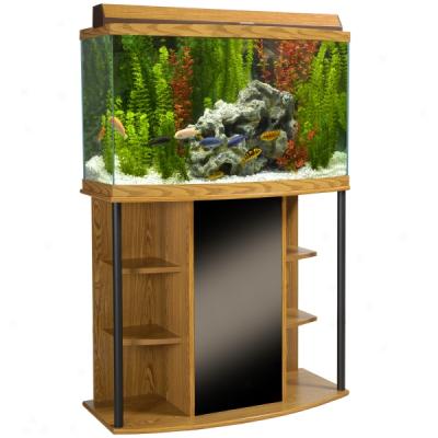 Marineland 46 Euro Style Bow Front Aquarium - Oak