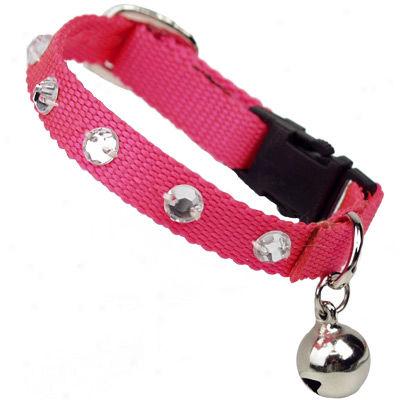 Marshall Pe tRhinestone Ferret Collar With Bell