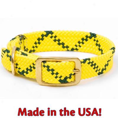 Mendotaa Double Braided Collar 1 Inch X 24 Inches Yellow