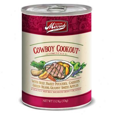 Merrick Cowboy Cookout Dog Food Case Of 12 13.2oz Cans