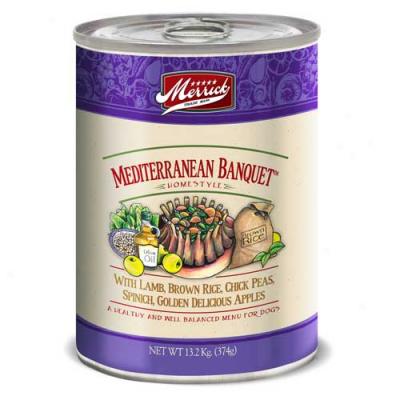 Merrick Mediterraneah Lamb Dog Food Case Of 12 13.2oz Cans