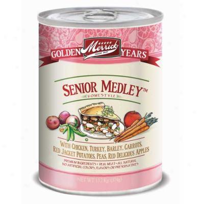 Merrick Senior Medley Dog Food Case Of 12 13.2oz Cans