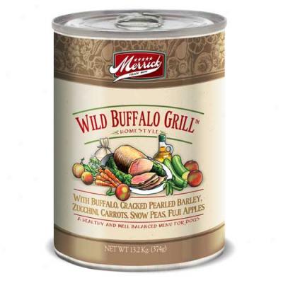 Merrick Wild Buffalo Grill Dog Food Case Of 12 13.2oz Cans