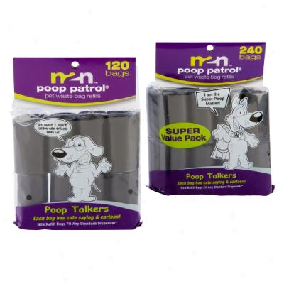 N2n Poop Patrol Pet Waste Bag Refills And Dispenser