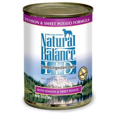 Natural Bqlance Sweet Potato And Venison Dog Food 13oz Can Case Of 12