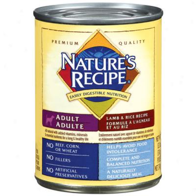 Nature'z Recipe Adult Lamb & Rice Canine