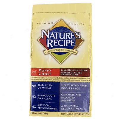 Natur's Recipe Puppy Lamb Meal & Rice Canine