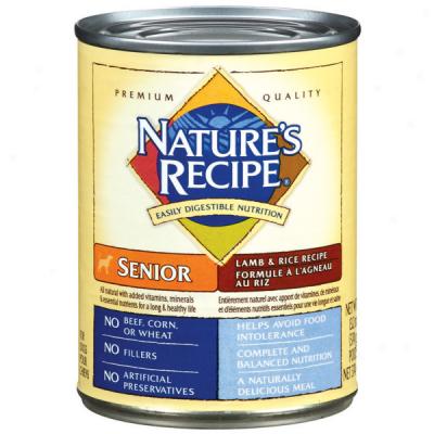 Nature's Recipe Senior Lamb & Rice Canine Canned Food