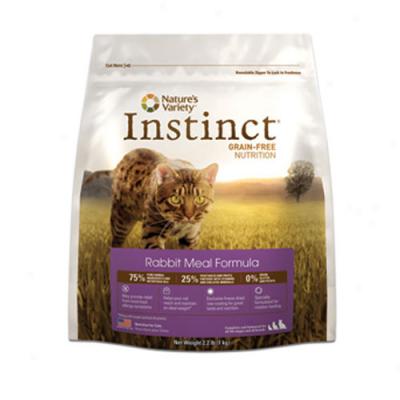 Nature's Variety Ihstinct Grain Free Rabbit Meal Cat Kibble 12lbs Oversize