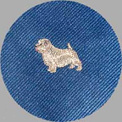 Norfolk Terrier Tie W/deep Blue Background