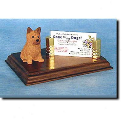 Norwich Terrier Business Card Holder