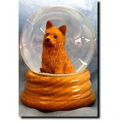 Norwich Terrier Musical Snow Globe