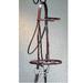 Nottingham Austrailian Nut Raised Snaffle Bridle - Normal Noseband