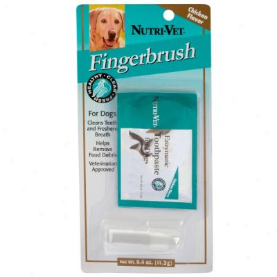 Nutri-vet Finger Brush Kit For Dogs