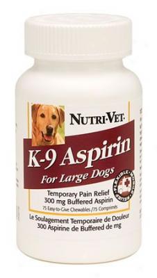 Nutri-vet K-9 Aspirin Large Dog 75 Chewable Tablets