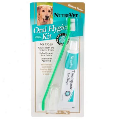 Nutri-vet Oral Hygiene Kit For Dogs