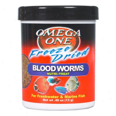 Omega One Freeze Dried Blood Worms Nutri-treat