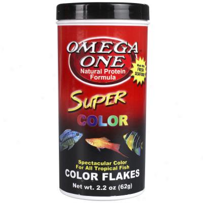 Omega One Super Color Flakes Tropical Fish Food