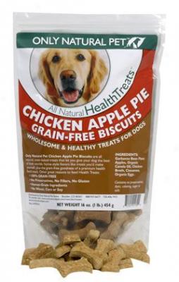 Only Natura lPet Biscuit Chicken Apple Pie 16 Oz 3 Pack