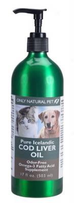Only Natural Pet Cod Liver Oil Dog & Cat 17 Oz