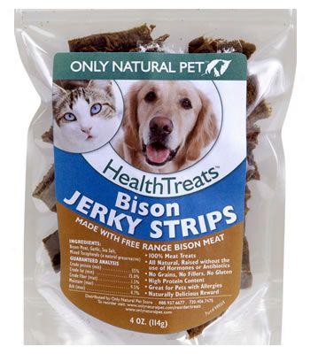 Onp Healthtreats Bison Jerky Strips 4 Oz. - 3-pack