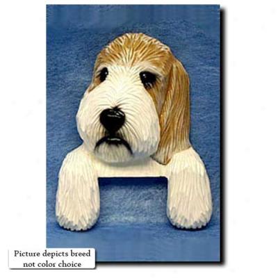 Orange And White Petit Basset Griffon Vendeen Door Topper