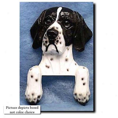 Orange And White Pointer Door Topper