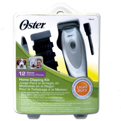 Oster 12pc Adjustable Dog Clipper Kit W/dvd