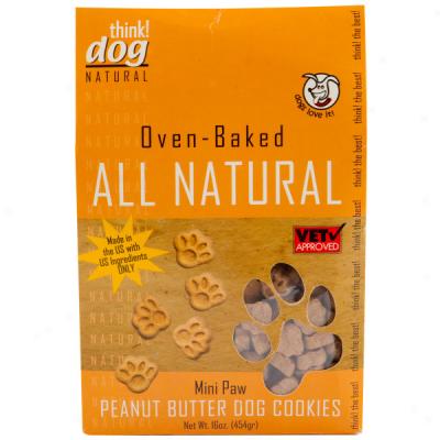 Oven-baked All Natural Peanut Butter Gourmet Dog Cookies